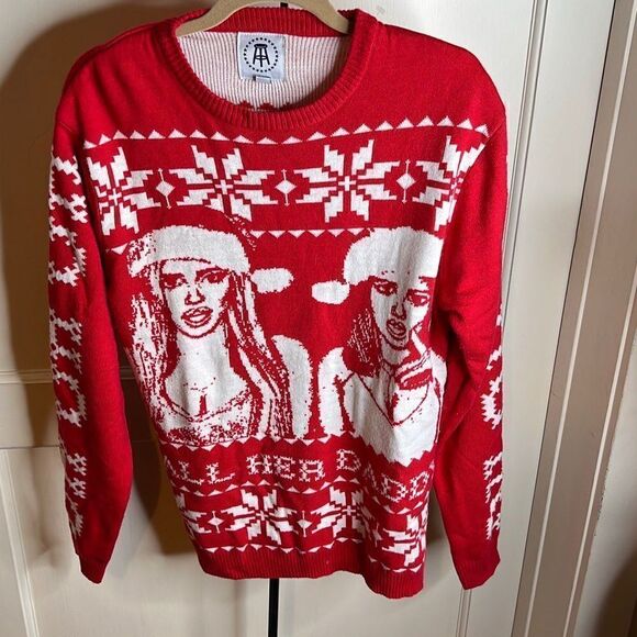 BarStool Sports Call Her Daddy Ugly Christmas Holiday Graphic Sweater Medium - Picture 2 of 6